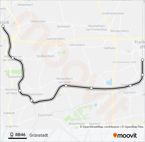 RB46 Train Line Map