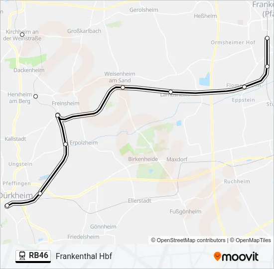 RB46 Train Line Map