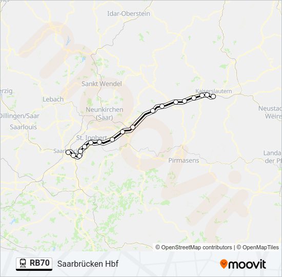 RB70 Train Line Map