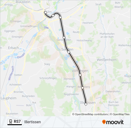 RS7 Train Line Map