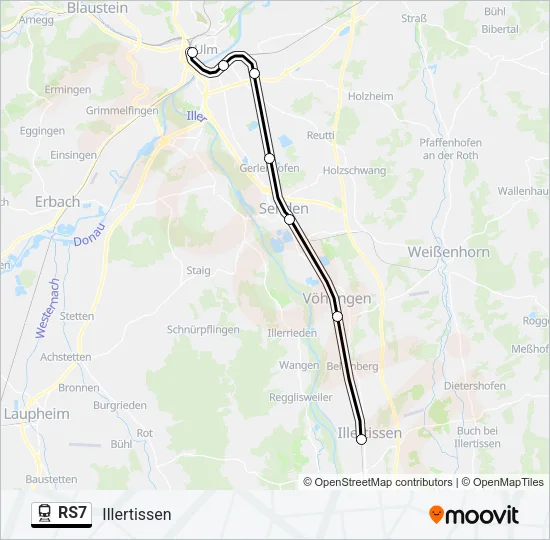 RS7 Train Line Map