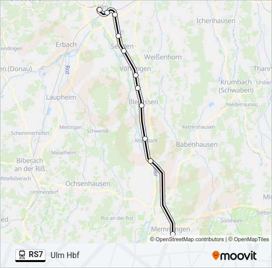 RS7 Train Line Map