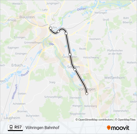 RS7 Train Line Map
