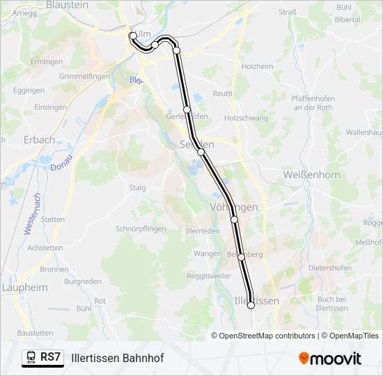 RS7 Train Line Map