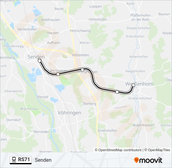 RS71 Train Line Map