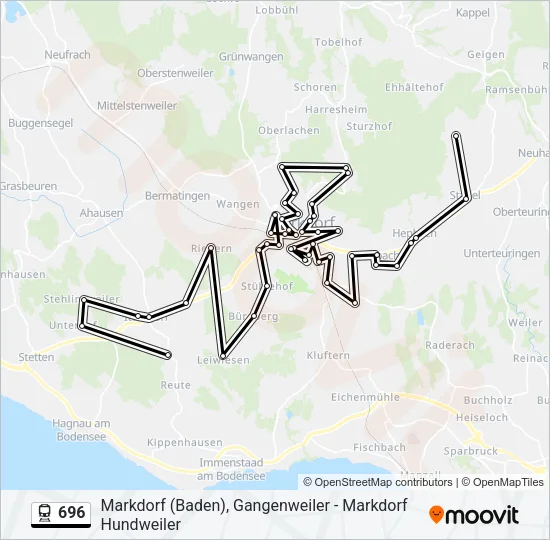 696 Train Line Map