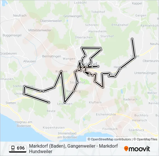 696 Train Line Map