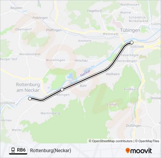 RB6 Train Line Map