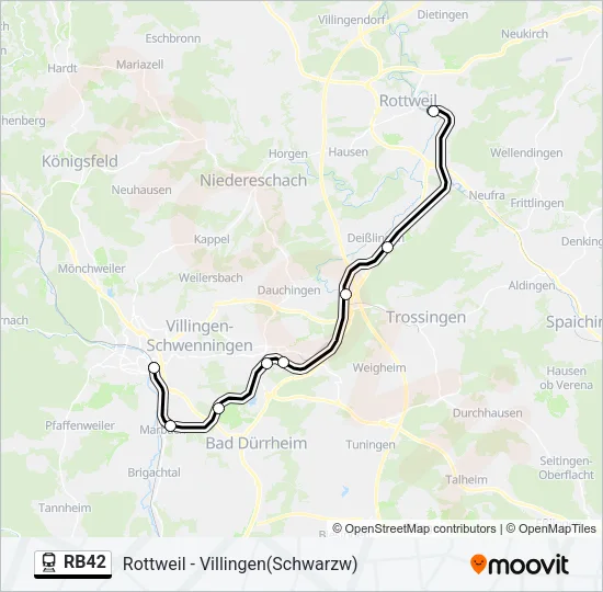 RB42 Train Line Map