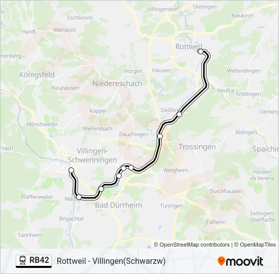 RB42 Train Line Map
