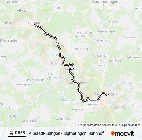 RB53 Train Line Map