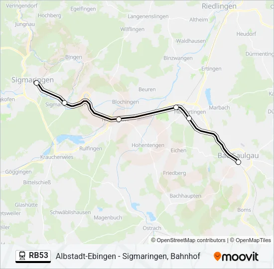 RB53 Train Line Map