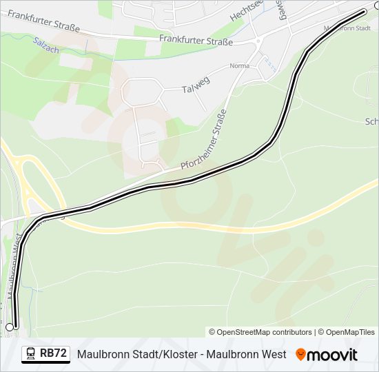 RB72 Train Line Map