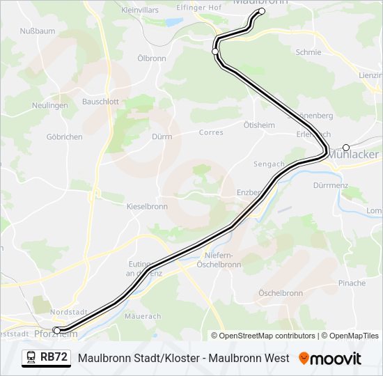 RB72 Train Line Map