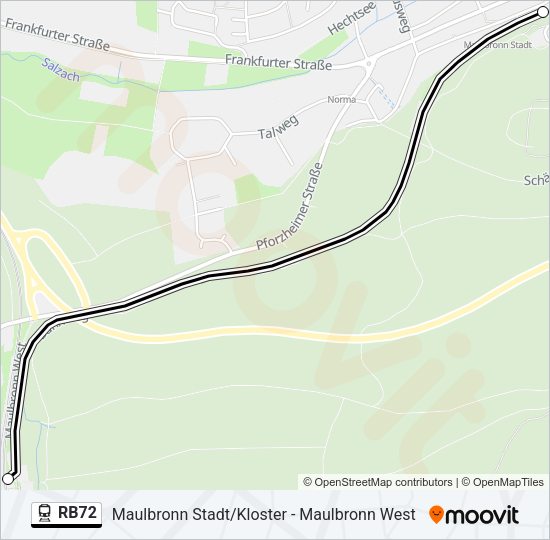 RB72 Train Line Map
