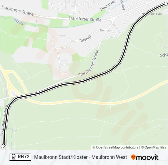 RB72 Train Line Map
