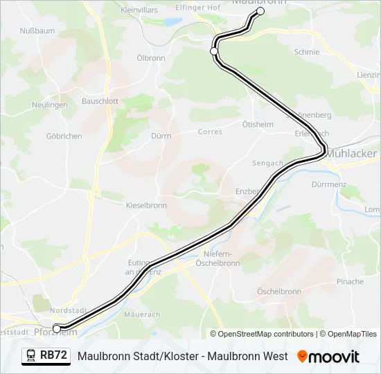 RB72 Train Line Map