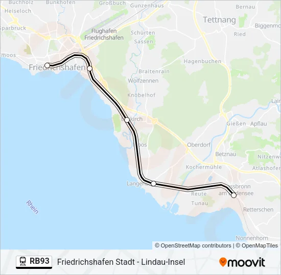 RB93 Train Line Map