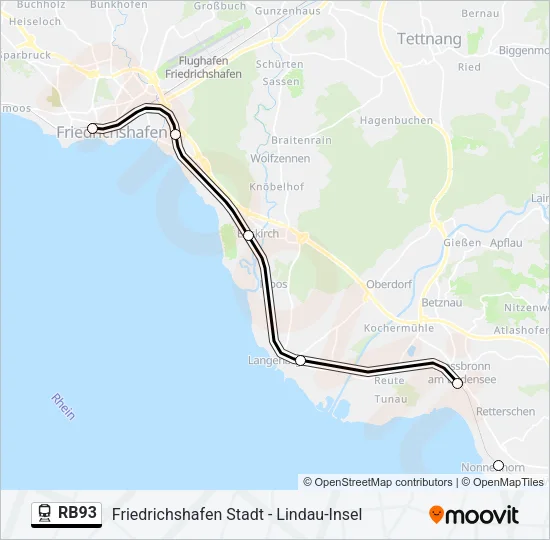 RB93 Train Line Map