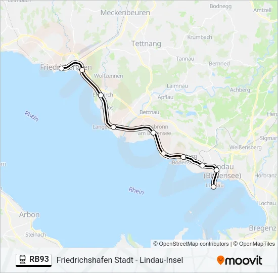 RB93 Train Line Map