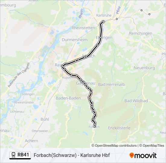 RB41 Train Line Map