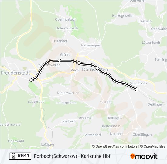 RB41 Train Line Map