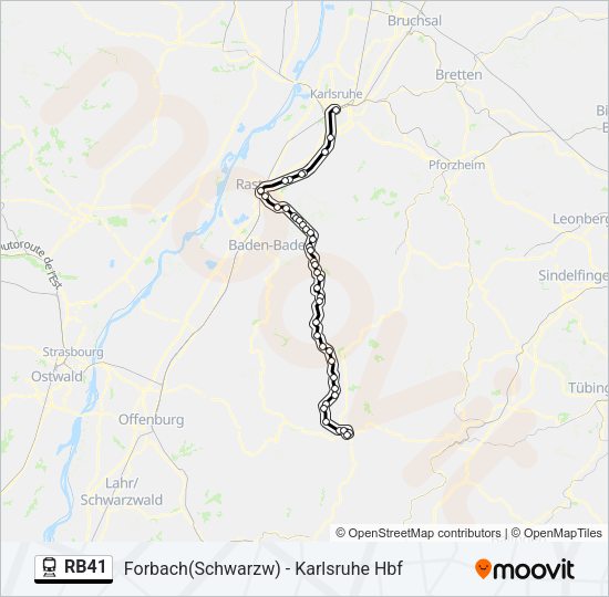 RB41 Train Line Map