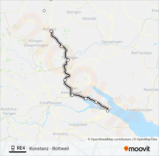 RE4 Train Line Map