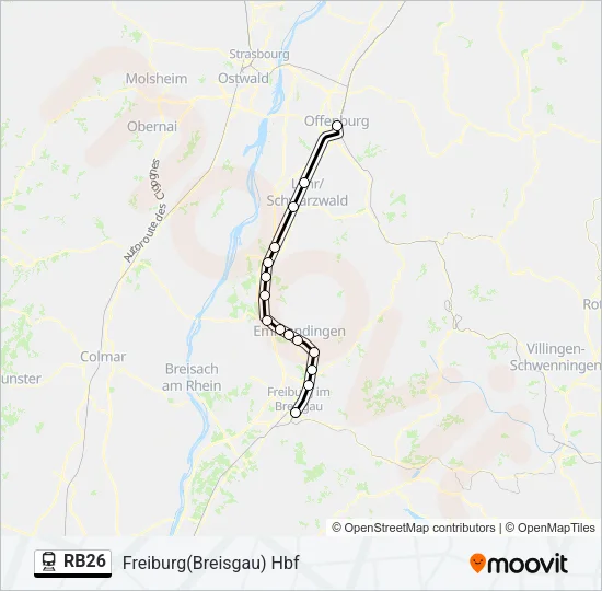 RB26 Train Line Map