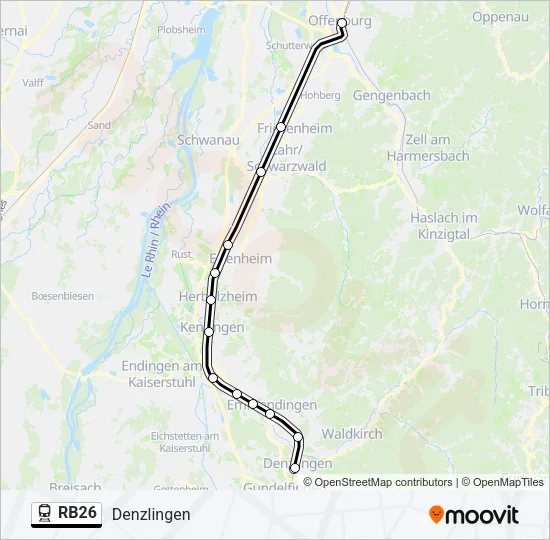 RB26 Train Line Map