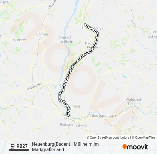 RB27 Train Line Map