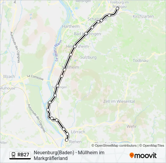 RB27 Train Line Map