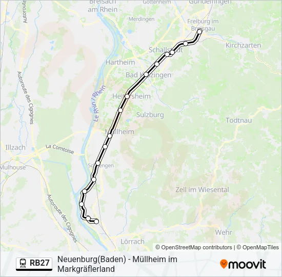 RB27 Train Line Map