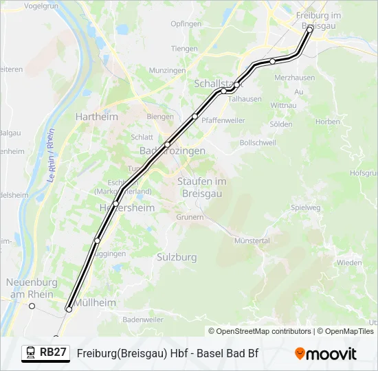 RB27 Train Line Map