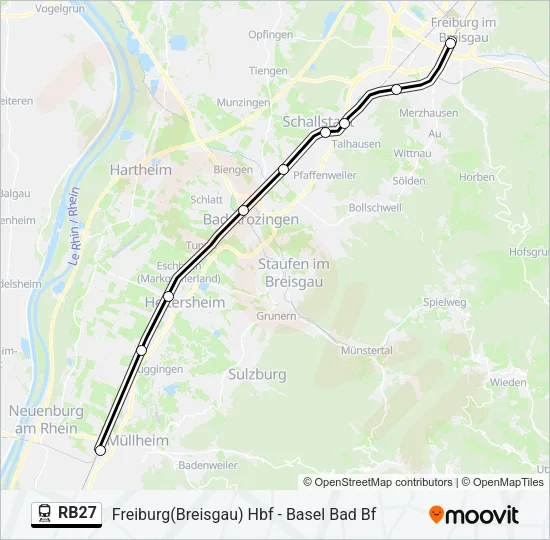 RB27 Train Line Map