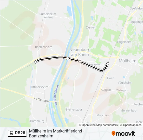 RB28 Train Line Map