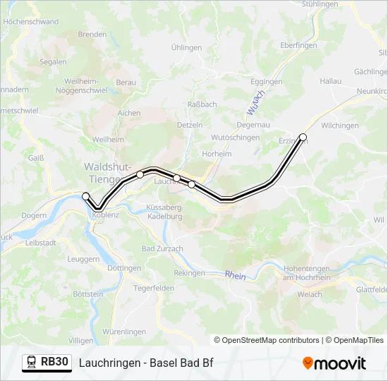 RB30 Train Line Map