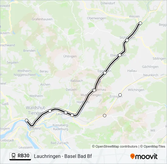 RB30 Train Line Map