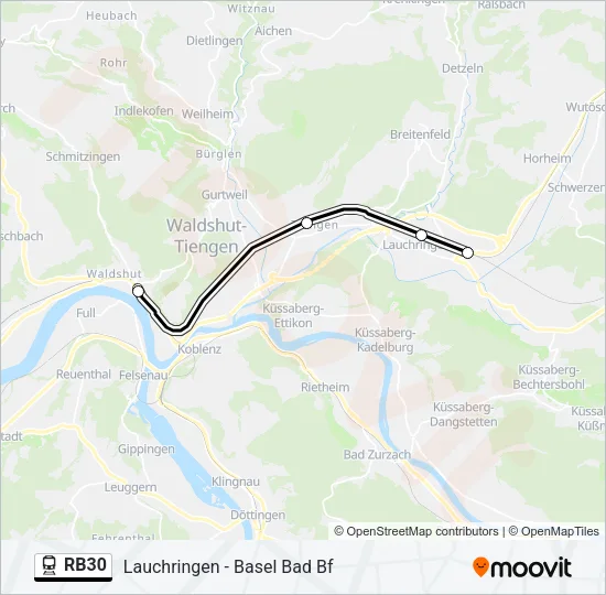 RB30 Train Line Map