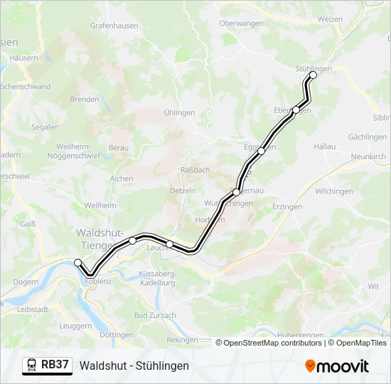 RB37 Train Line Map