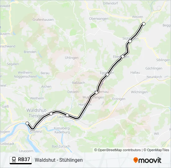 RB37 Train Line Map