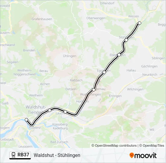 RB37 Train Line Map