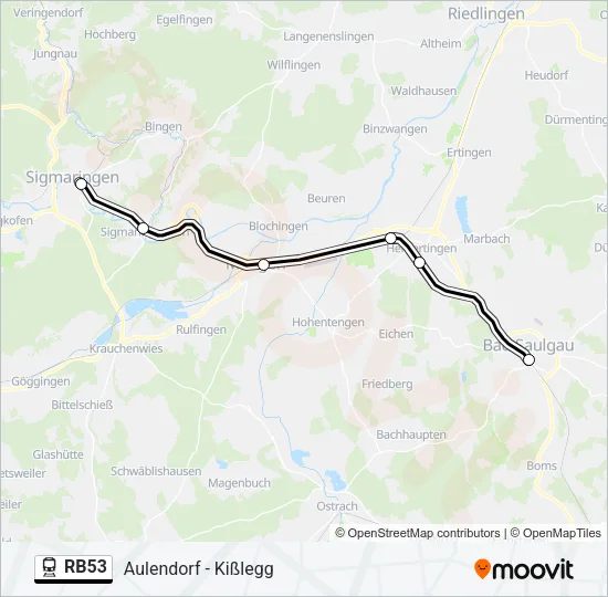 RB53 Train Line Map