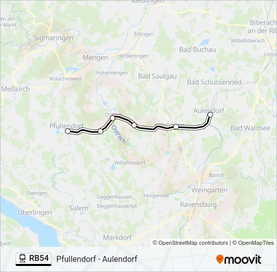 RB54 Train Line Map