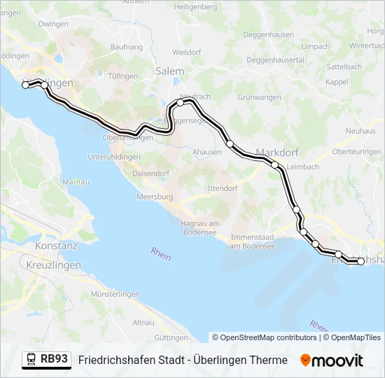 RB93 Train Line Map