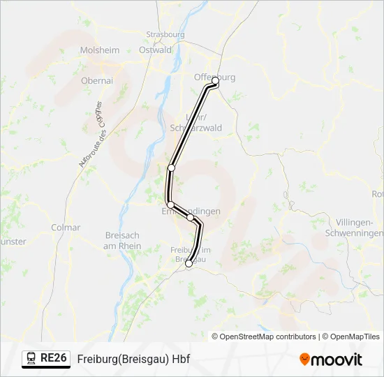 RE26 Train Line Map