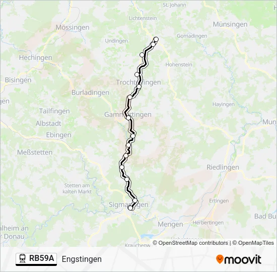 RB59A Train Line Map