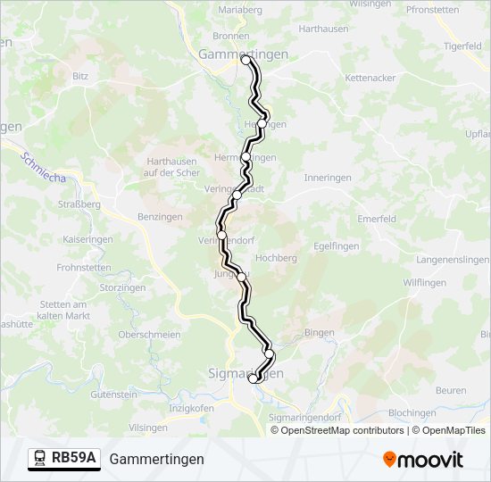 RB59A Train Line Map