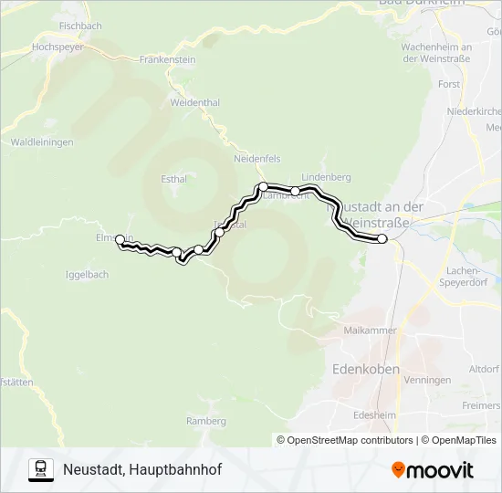KUCKUCKSBÄHNEL Train Line Map