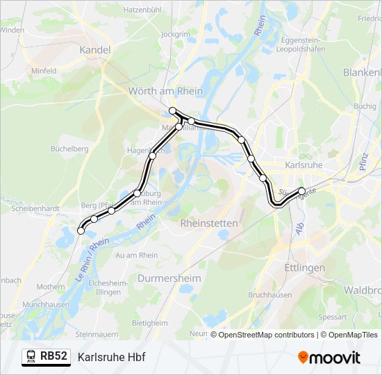RB52 Train Line Map